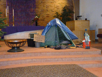 Alki UCC Tent in Chancel