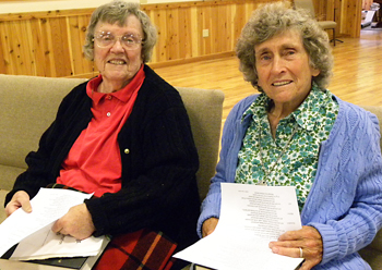 Jean Payne and Joy Peterson